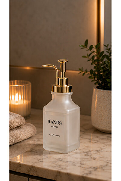 Maloria 1 Pc 500ml Glass Soap Dispenser - Single (2 Pcs with Labels)