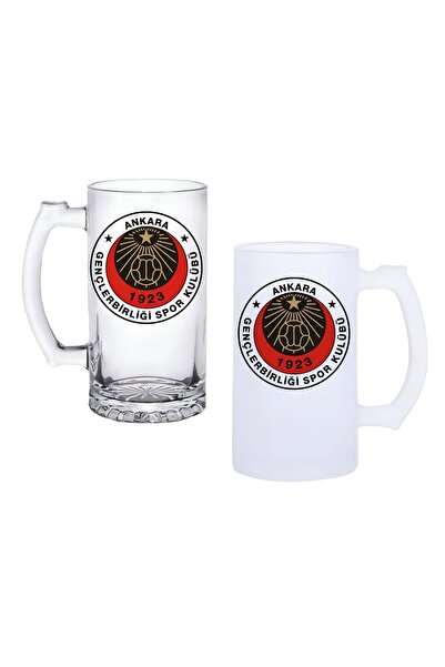 Ghostbastır Gençlerbirliği Spor Kulplu Bira Bardağı Buzlu veya Şeffaf Seçenek...