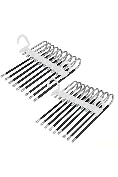 Choice 2pcs Space Saving Pants Hanger, Non-Slip Stainless Steel Jeans Rack, S...