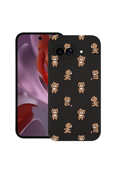 bestcase Husă pentru Google Pixel 9a, Model cu ursuleț de pluș, Silicon subți...