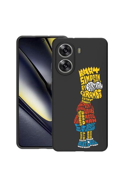 bestcase Θήκη για Poco X7 Pro 5G, Καλλιγραφία Μπαρτ Σίμπσον, Λεπτή σιλικόνη 0...