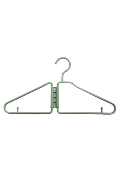 Choice3 Green 12pcs Foldable Coat Hanger,Non-Slip Clothes Hangers,Plastic Dry...