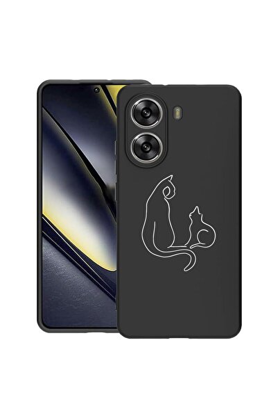 bestcase ¬Æ Husa pentru Poco X7 Pro 5G, Abstract Cat, Slim Silicon 0.8MM, Ant...