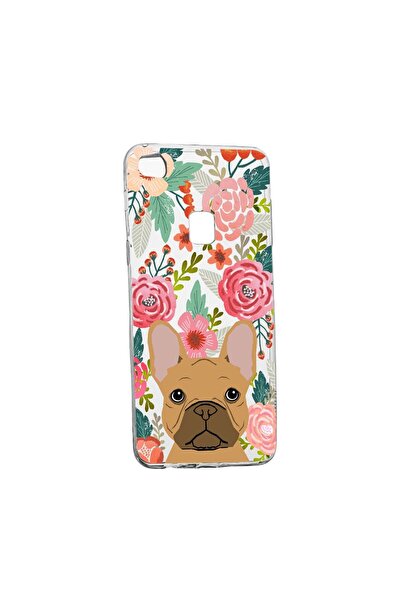 bestcase Husa Dog and Flowers, pentru Huawei P10 Lite, rezistenta la uzura, a...