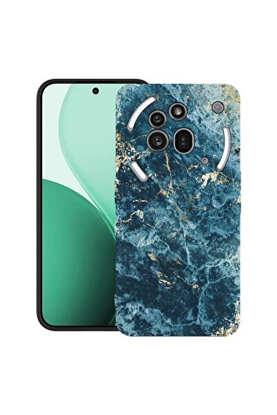 bestcase TPU ултра тънък калъф, съвместим с Nothing Phone (3a) Pro, с мраморе...