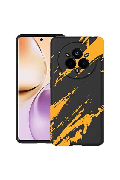 bestcase Husă pentru Realme 14 Pro Plus 5G, Dungi aurii, Silicon subțire de 0...