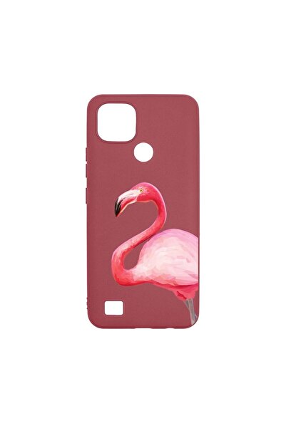 bestcase Θήκη σιλικόνης, Συμβατή με Realme C21, Φλαμίνγκο, ανθεκτική στη φθορ...