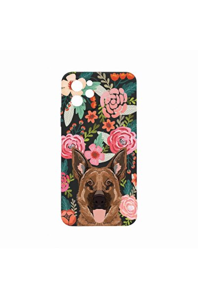 bestcase Θήκη, Συμβατή με Huawei nova Y61, Σχέδιο Σκύλος και Λουλούδια, Ανθεκ...