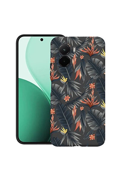 bestcase Υπέρλεπτη Θήκη TPU Συμβατή με Poco M7, με Σχέδιο Τροπικών Λουλουδιών...