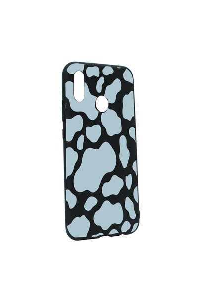 bestcase Husa Silicon Compatibila Cu Huawei P20 Lite, Blue Cow, rezistenta la...