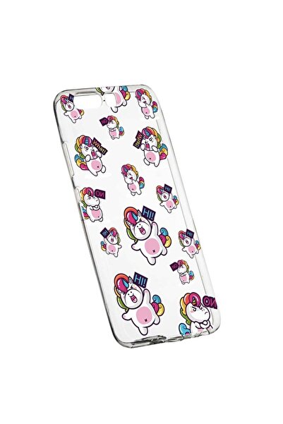 bestcase Husa Silicon, Transparent, Slim, Fat Unicorn, Huawei Y6 2018