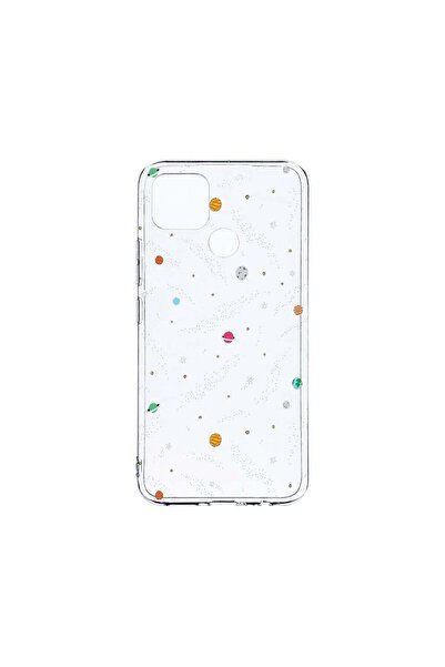 bestcase Прозрачен силиконов калъф 2ММ, съвместим с Realme C12 / C25s, с моти...