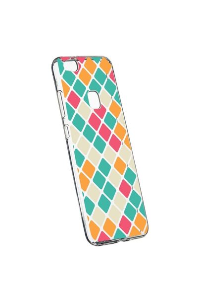bestcase Husa Silicon, Transparent, Slim, Mozaic, 123, Huawei P10 LITE