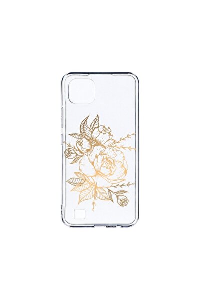 bestcase Διαφανής Θήκη Σιλικόνης 2MM, Συμβατή με Realme C20, Χρυσό Ροζ, Αντικ...