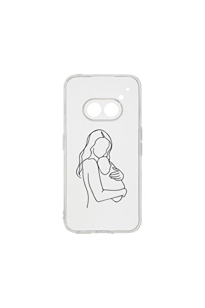 bestcase Прозрачен силиконов калъф 2ММ, съвместим с Nothing Phone 2a, Mother ...