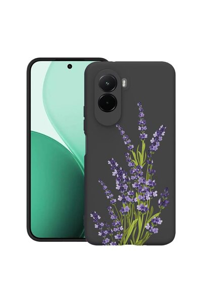 bestcase Θήκη TPU Υπέρλεπτη Συμβατή με Poco M7, Φλοράλ - Πρεσαριστή Λεβάντα, ...