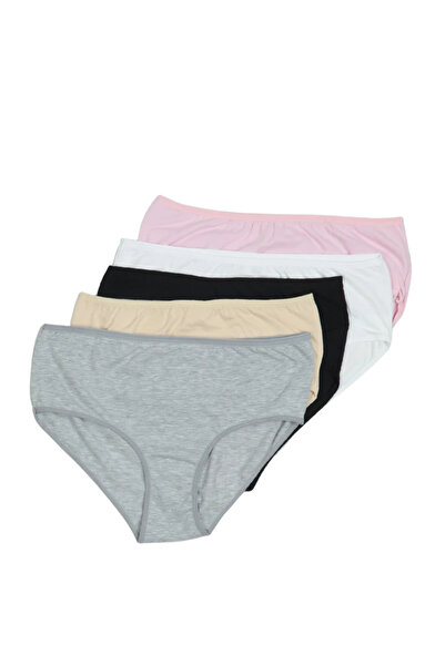 Serena Women's Classic Big size panties – Set of 5 pieces, Multicolor