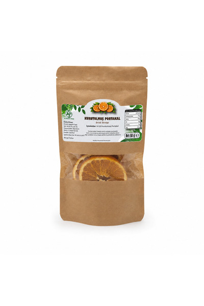 AF ALPAYDIN FOOD KURUTULMUŞ ŞEKERSİZ NATUREL PORTAKAL 50 GR Dried Orange
