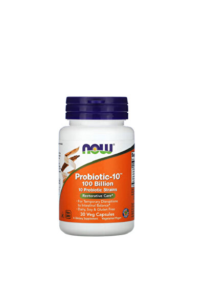 Now Foods Probiotic-10 Îngrijire Restauratoare 100 Miliarde 30 capsule