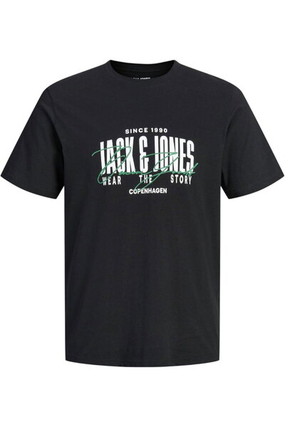 Jack & Jones Tricou JACK &JONES Aero cu guler rotund - 12298488-Negru