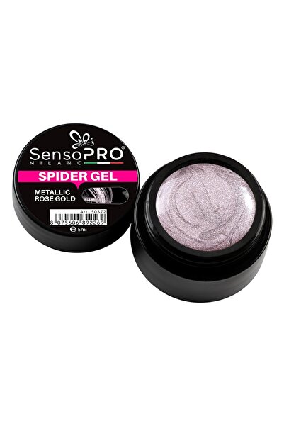 SensoPRO Milano Spider Gel SensoPRO Metallic Rose Gold, 5 ml