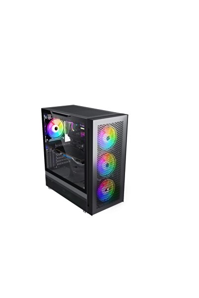 Midcom 4 RGB Fanlı ARGB Mesh E-ATX Gaming Kasa | USB 3.0 | PSU Yok