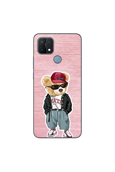 OEM Θήκη συμβατή με Oppo A15 και A15s, Σιλικόνης Gel TPU, Σχέδιο Ροζ Τζιν Αρκ...
