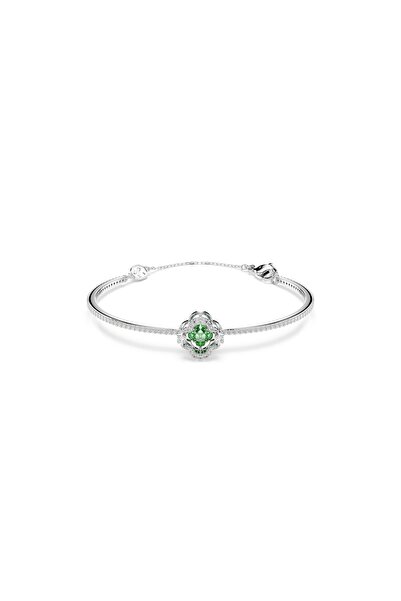 Swarovski Una Angelic Bileklik, Karışık kesimler, Yeşil, Rodyum kaplama