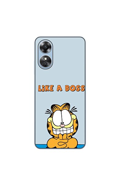OEM Husa compatibila cu Oppo A17 Silicon Gel Tpu Model Garfield Like A Boss