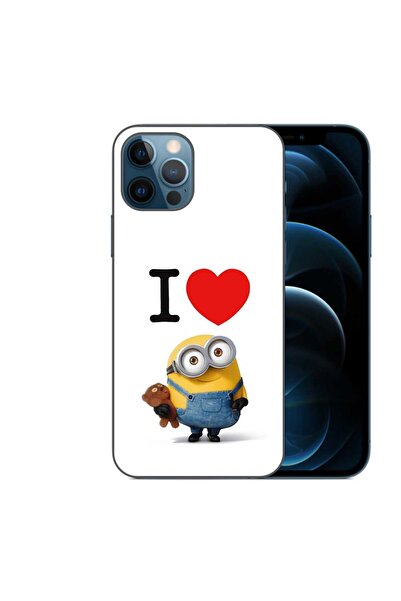 OEM Husa compatibila cu Apple iPhone 12 Pro Max Silicon Gel Tpu Model I Love ...