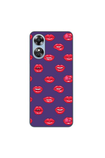 OEM Husa compatibila cu Oppo A17 Silicon Gel Tpu Model Buze Pattern