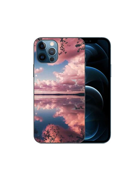 OEM Husa compatibila cu Apple iPhone 12 Pro Silicon Gel Tpu Model Pink Clouds
