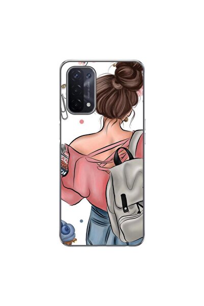OEM Θήκη συμβατή με Oppo A54 5G, A74 5G, από σιλικόνη gel TPU, σχέδιο Κορίτσι...