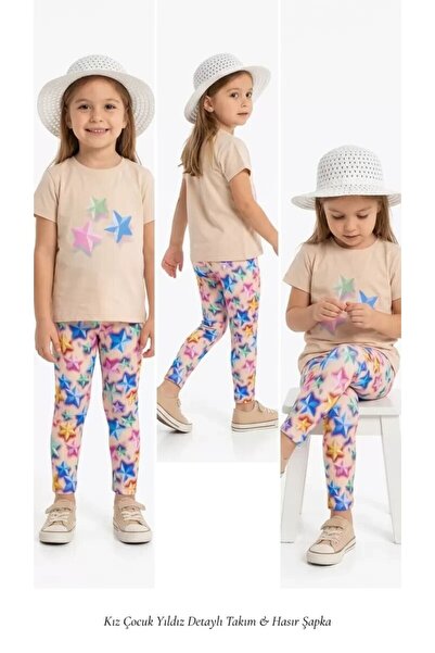Generic Brand 2/9 Years Old Children's 3-Piece Set with Stone Hat