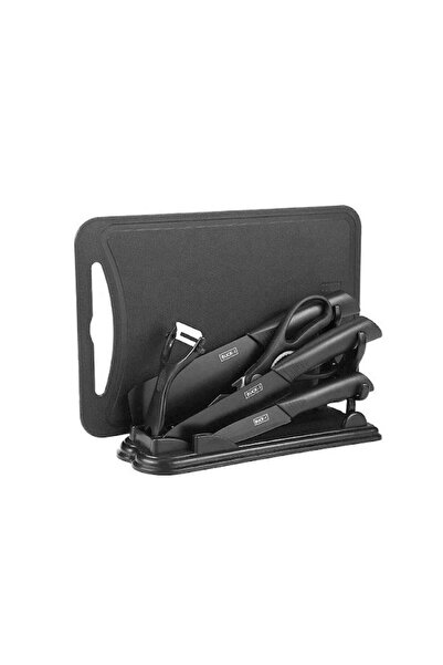 SimpluAcasa 6 in 1 Kitchen Knife Set – With Modern Stand, Chopper and Accesso...