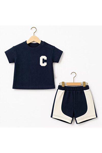 Generic Brand 6/24 Month Embroidered Waffle Fabric Baby Set