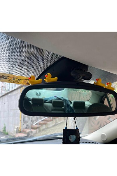 YSR HOME 3D 5Pcs Mini Yellow Duck Set - Car Dashboard Ornament Cute Auto Accessories Set