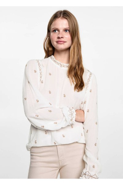 Mango Teen İşlemeli bluz