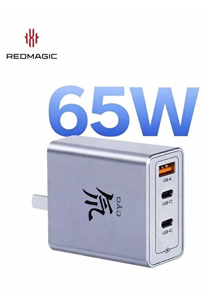 Nubia RedMagic 65W Fast Charger, Compact 3-Port USB-C Power Adapter for Phone...
