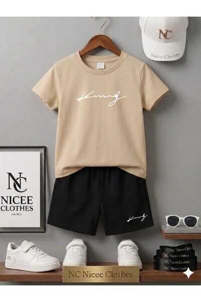 NC Nicee Clothes ΚΑΛΟΚΑΙΡΙΝΟ ΠΑΙΔΙΚΟ ΜΠΛΟΥΖΑΚΙ ΚΑΙ ΣΟΡΤΣ UNISEX (ΜΕ ΣΤΑΜΠΑ ΚΙ...