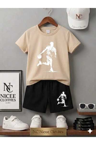 NC Nicee Clothes TRIUNGLUȚE DE VARĂ PENTRU COPII UNISEX (OMUL CU MINGE ALBĂ)