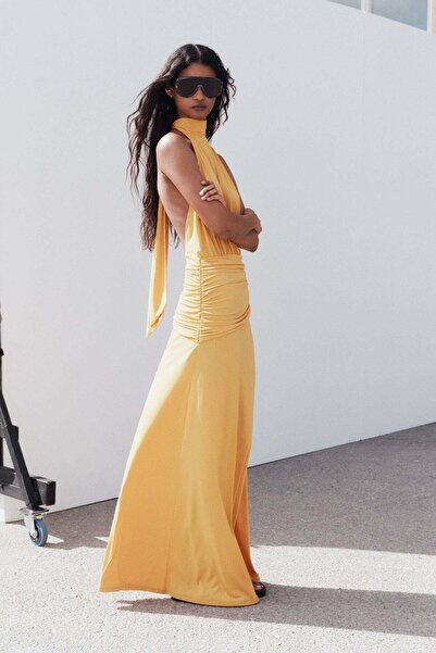 H&M Draped halterneck dress
