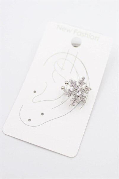 EGE YELİ Stoned Cartilage Earrings - Silver