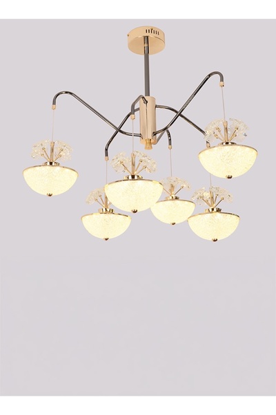 spolux Modern Lighting, Linear Chandelier with Remote and Dimmable, 3 color L...