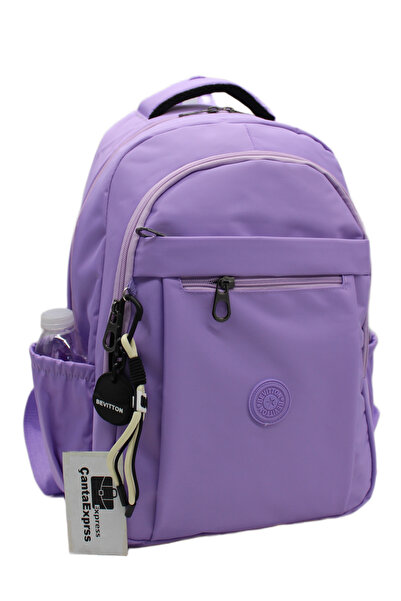 Bevitton Lilac Unisex School Backpack Waterproof Fabric Large Size Middle Sch...