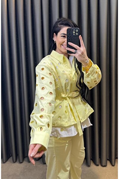 Nisam Perforated Gabardine Suit