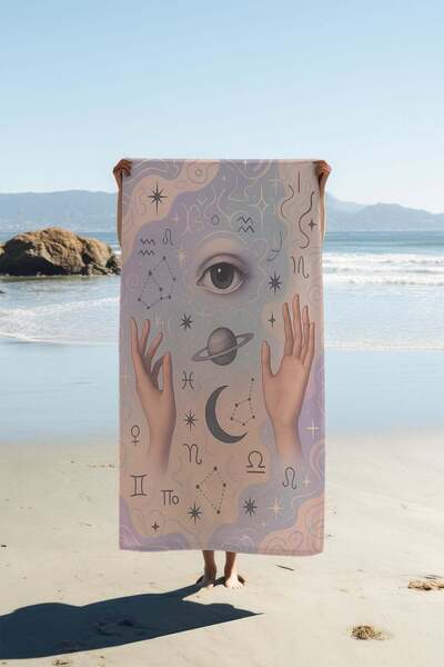 Dolce Mariee Digital Printing Beach Towel 80 X 160 cm Peshtamal Hvl0282