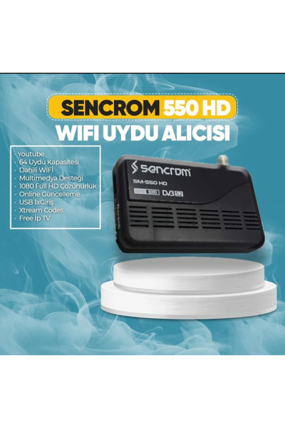 ATILIMTEKNOLOJİ Sencrom SM-550 HD Uydu Alıcısı