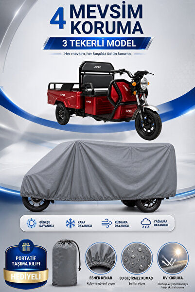 Motobros Motorcycle Tarpaulin Volta Apt4 Red Model 3-Wheel Electric Vehicle T...