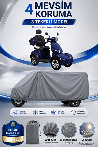Motobros Motorcycle Tarpaulin Volta Vm6 Navy Blue Model 3-Wheeled Electric Ve...